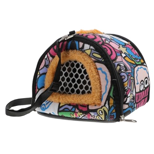 FONDOTIN 1stück Cartoon Hamster Tragetasche Atmungsaktive Pet Carrier Tasche Für Kleintiere Für Reisen Camping Und Ausflüge Langlebige Und Leicht Zu Reinigende Haustiertrage FONDOTIN 1stück Cartoon Hamster Tragetasche Atmungsaktive Pet Carrier Tasche Für Kleintiere Für Reisen Camping Und Ausflüge Langlebige Und Leicht Zu Reinigende Haustiertrage von FONDOTIN