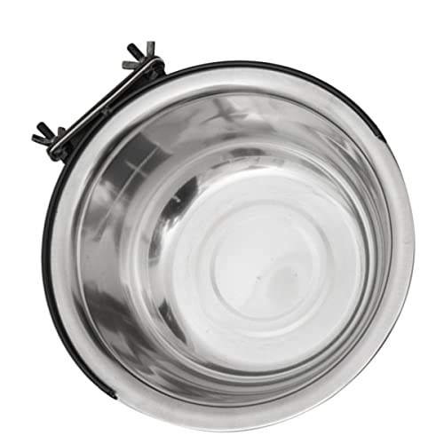 FONDOTIN 1stk Futternapf Für Papageien Zwinger Wassernapf Beheizte Hundematte Spielzeugkorb Für Hunde Matte Für Hunde Hundekäfige Großer Wassernapf Für Hunde Slow Feeder Hundenapf Silver von FONDOTIN