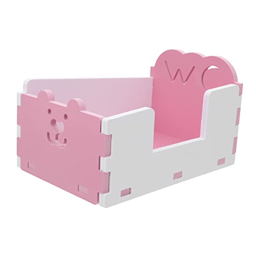 FONDOTIN 1stk Hamster Toilette Unterlage Bad Windeln Roboter Ratte Hängematten Welpe Spender Heu Schüssel Hase Hamster Kleine Toilette Hamster Lounge Nachfüllungen Wurf Für Rosa PVC von FONDOTIN