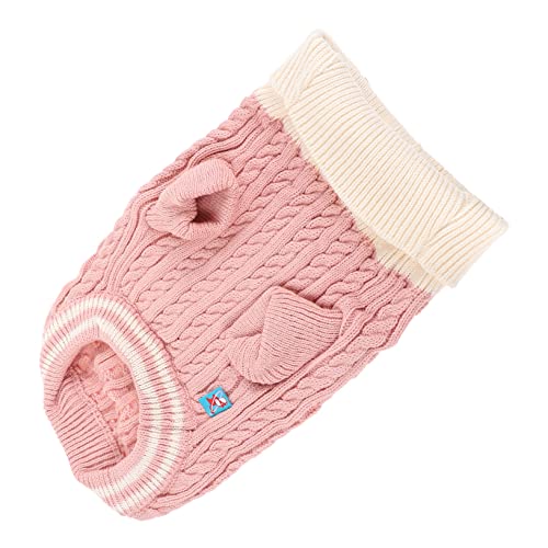 FONDOTIN 1 stück Haustier Winterpullover Rollkragen Hundebekleidung Dackel Hoodie für Welpenbekleidung Hund Winterkostüm Haustierpullover Bequem Warm von FONDOTIN