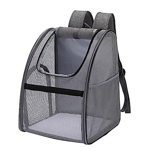 FONDOTIN 1stk Mesh-Rucksack Für Haustiere Rucksackträger Für Katzen Transportbox Für Haustiere Hundetaschen Beutel Hund Reisetasche Welpenkiste Hundetasche Träger Tragetuch Für Hunde Black von FONDOTIN