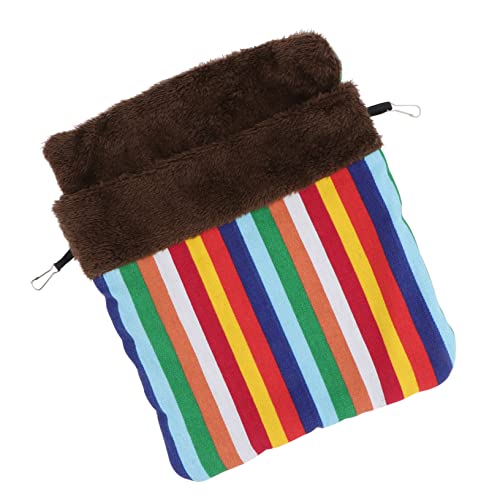 FONDOTIN 1stk Schlafsack Für Haustiere Käfig Haustier Laufstall Hamsterversteck Transportbox Für Haustiere Einstreu Für Hamster Hase Meerschweinchen-Tunnel Hundehütte Colorful Polyester von FONDOTIN