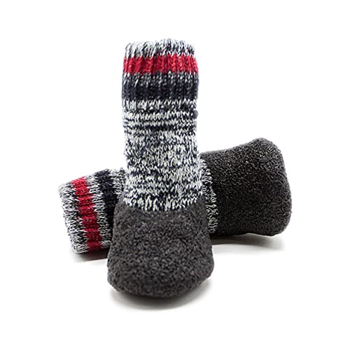 FONDOTIN 2 Paar Hundesocken Socken Mit Sohlen rutschfeste Hundestiefel rutschfeste Socken Für Hunde Socken Mit Hundegriff Socken Für Katzen Strumpffüller Für Welpen Outdoor-Schuhe Verdicken von FONDOTIN