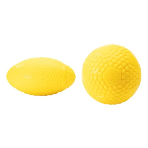 FONDOTIN 2 Stück Haustierspielzeugball Pet Play Toys Crinkle Dog Tier Kauspielzeug Hundebälle Spielzeug Hundespielzeug Für Power Chewer Dog Backenzahnspielzeug Quietschendes Hundespielzeug von FONDOTIN