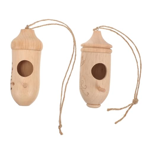 FONDOTIN 2 Stück Vogelfütterer Kolibri-Futterstation Rattenleiter Fenster-Vogelhäuschen für draußen Häuser vogelhaus gartendeko Garden Decor Vogel hängender Anhänger Vogelnest Holz von FONDOTIN