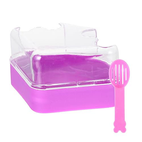 FONDOTIN 2St Hamsterbad Hamster klo Hamster sandbad Hamster Relaxation Hamster Health kunststoffwanne Gel flüssig Saunatoilette für kleine Haustiere Kleintier badehaus Plastik von FONDOTIN