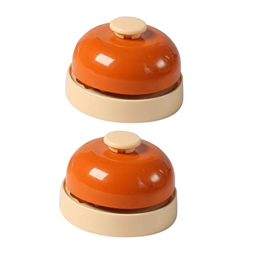 FONDOTIN 2St Haustier Glocke Klicker Clicker für Hundetraining gießen System Zu pet Supplies hundeartikel Trainingsglocke für Welpen Töpfchen-Trainingsglocken für Haustiere Plastik Orange von FONDOTIN