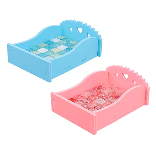 FONDOTIN 2St Kühlplatte für Hamster Fell Bettwäsche Rattenbett Heu Wurf hamsterzubehör Hamster zubehör Bunny Hamster-Sommerbisse kaninchenstall Kühlbett für kleine Haustiere Hamsterbett PVC von FONDOTIN