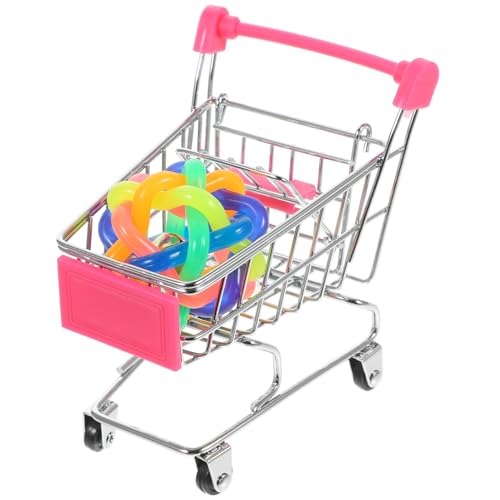 FONDOTIN 2St Papagei Kinderwagen Ratte Hängematte Ball Vogelspielzeug bunt reißend kauen zabawki stymulujące rozwój Educational Toys Trolley- für Haustiere Papageienspielzeug abs von FONDOTIN