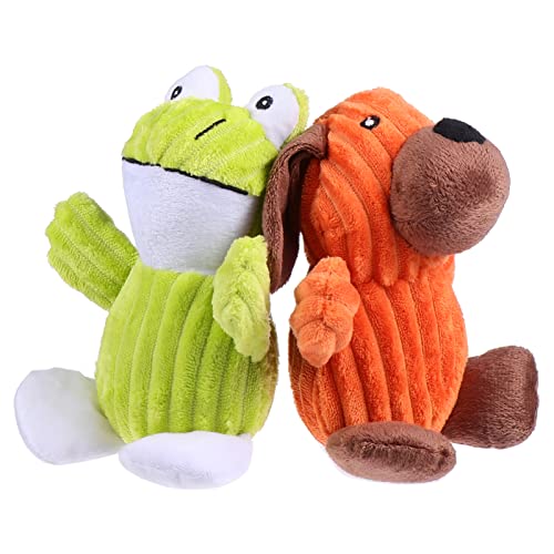 FONDOTIN 2St Plüschtiere für Haustiere Zahnpasta für Hunde Welpenunterlagen Hundespielzeug Interactive Dog Toys interaktives Kauspielzeug für Hunde Sound- für Haustiere von FONDOTIN