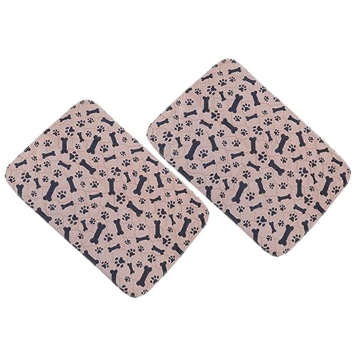 FONDOTIN 2St pet pinkelmatte wasserspender für Hunde Hundespielzeug Hundeunterlage Welpen Pads Windeln Dog Pee Pads wasserdichte Urinmatte Pet Pee Pads waschbar Hunde-PIPI-Pad Stoff von FONDOTIN