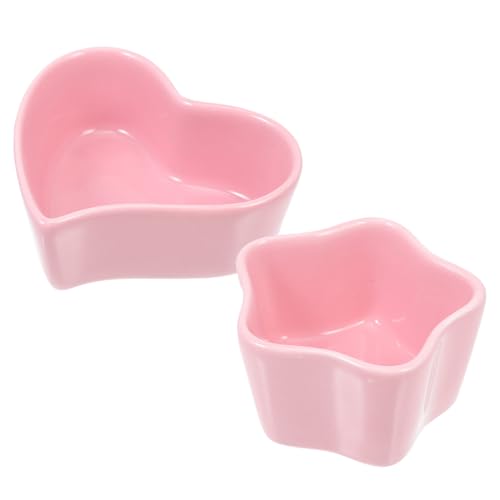 FONDOTIN 2stücke Keramik Futter Und Wassernapf Für Kleintiere Anti- Design Für Hamster Meerschweinchen Und Ratten Robuster Langlebiger Napf Herz Und Sternform Für Fütterung Und FONDOTIN 2stücke Keramik Futter Und Wassernapf Für Kleintiere Anti- Design Für Hamster Meerschweinchen Und Ratten Robuster Langlebiger Napf Herz Und Sternform Für Fütterung Und von FONDOTIN