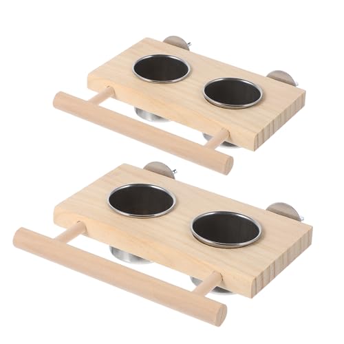 FONDOTIN 2Stücke Papageien Futterschalen Futter und Wasserbecher für Halterung für Käfige Einfache für Wellensittiche und Andere Haustiere FONDOTIN 2Stücke Papageien Futterschalen Futter und Wasserbecher für Halterung für Käfige Einfache für Wellensittiche und Andere Haustiere von FONDOTIN