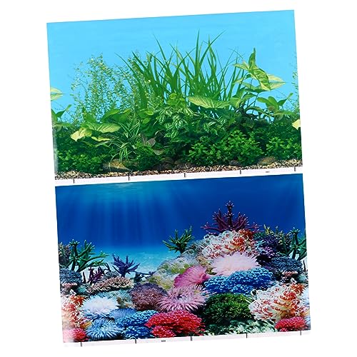 FONDOTIN 2st Aufkleber Für Aquarien Ozeanaufkleber Deckel Für Aquarien Teststreifen Für Aquarien Tank Filter Clip Klebrig Vakuum Band Dekorationen Für Aquarien Doppelt Pumpe Dickfilmpapier von FONDOTIN