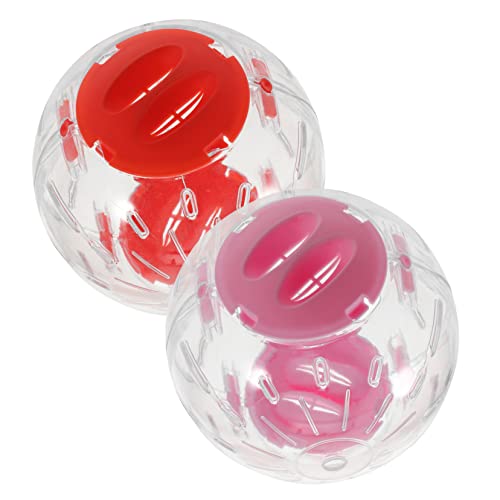 FONDOTIN 2st Kleiner Hamstersportball Hamster-Gymnastikball Zwerghamsterball Igel Laufende Bälle Laufbälle Für Kleine Haustiere Rennmäuse Laufen Ball Rad Trainingsball Für Rennmäuse Auto Pp von FONDOTIN