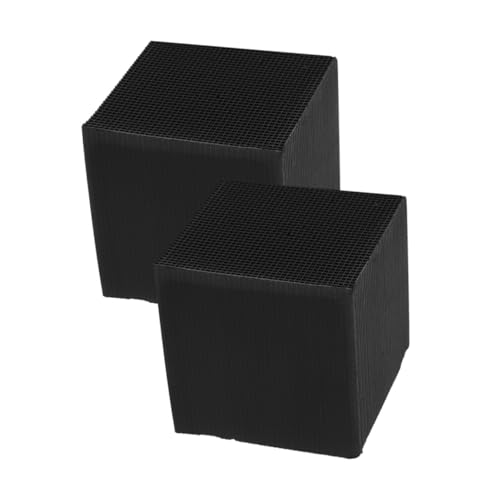 FONDOTIN 2st Wasserreinigungswürfel Für Aquarien Kleiner Aquariumfilter Kompakter Aquariumfilter Aquariumzubehör Filterzubehör Filtermedien Kleine Filterwürfel Wasserwürfel Aktivkohle Black von FONDOTIN