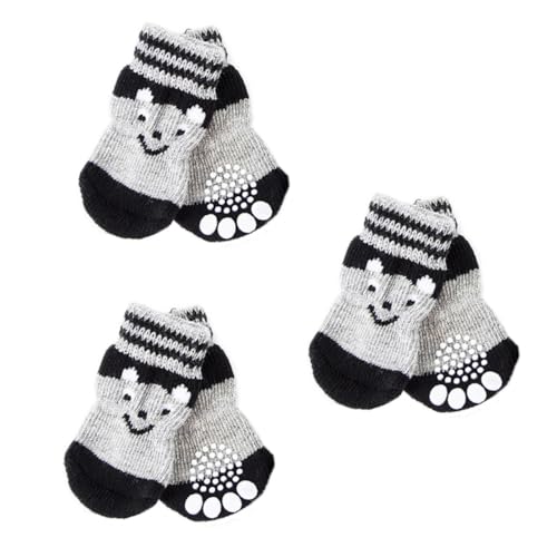 FONDOTIN 3 Paare hundeschuh socken Automatische Hundepfotenreinigung Pfotenaufkleber für Welpen Abs Paws pfotenschutz Schuhe für hundepfoten sockenschuhe Socken für Haustier Heimtierbedarf von FONDOTIN