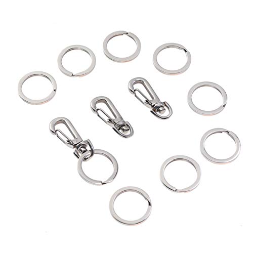 FONDOTIN 3 Sätze Hundemarken-schnellclips Hundegeschirr Haustierbedarf Hundespielzeug Kette Hundeleine Hundehalter Hundemarken-Clip Tiermarken-Clip Haustiermarken-schnellclips Silver von FONDOTIN