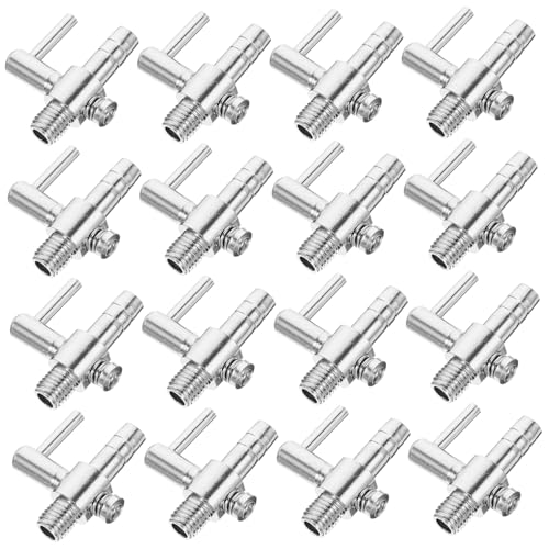 FONDOTIN 30 Teiliges Set Aquarium Sauerstoffpumpe Verteiler Mit Edelstahl Luftpumpe Flusshebel Für Optimale Belüftung Und Verteilung Im Aquarium von FONDOTIN