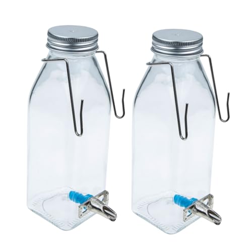 FONDOTIN 350ml Haustier Trinkflasche Für Kaninchen Auslaufsicherer Wasserspender Für Kleine Haustiere Hängender Wasserspender Für Käfige Leiser Wasserhahn Für Kaninchen von FONDOTIN