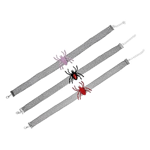 FONDOTIN 3St katzenhalsband für -Verkleidung katzenhalsbänder für -Dekoration Halloween-Katze-Hals-Dekor Netzhalsbänder für Metall von FONDOTIN