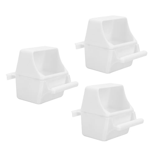 FONDOTIN 3Stücke Papagei Fütterungsbox Spritzwassergeschützt Leichter Kunststoff für Kleine Hygienisch Reinigen Futter und Wasserbehälter für Haustiervögel FONDOTIN 3Stücke Papagei Fütterungsbox Spritzwassergeschützt Leichter Kunststoff für Kleine Hygienisch Reinigen Futter und Wasserbehälter für Haustiervögel von FONDOTIN