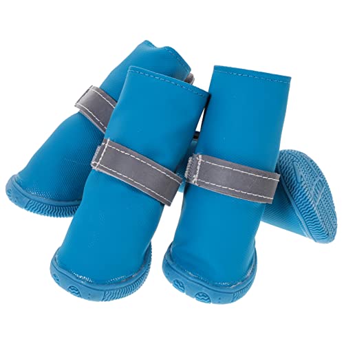 FONDOTIN 4stücke rutschfeste Hundeschuhe wasserdichte Und Reflektierende Hundeboots Für Jahreszeiten Bequeme Und Praktische Pfotenschutz-Schuhe FONDOTIN 4stücke rutschfeste Hundeschuhe wasserdichte Und Reflektierende Hundeboots Für Jahreszeiten Bequeme Und Praktische Pfotenschutz-Schuhe von FONDOTIN