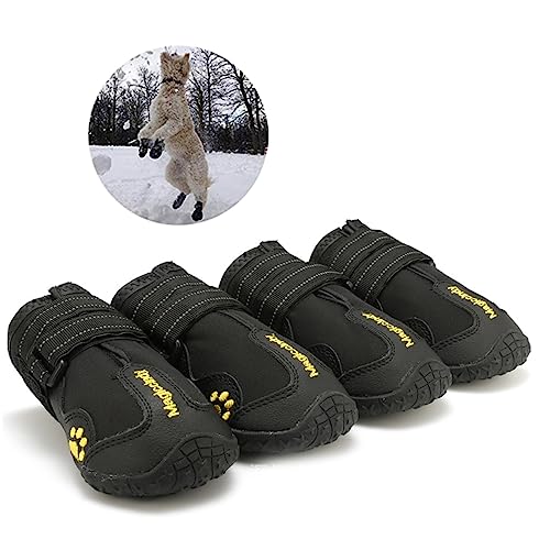 FONDOTIN 4 Stück Schneestiefel Für Haustiere Haustierschuhe Hundeschuhe Hund Warme Stiefel Pfotenschutz Hundestiefel Stiefel Für Haustierhunde Haustier Hund Samojede von FONDOTIN