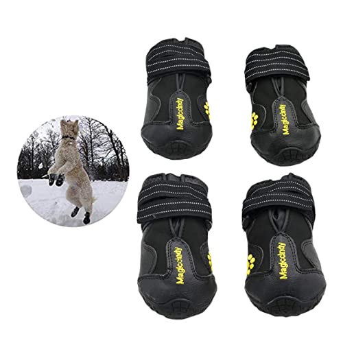 FONDOTIN 4 Stück Schneestiefel Für Haustiere Haustier-hundeschuhe rutschfeste Hundeschuhe Hundestiefel Für Den Winter Sommerstiefel Haustierschuhe Für Sommer Haustier Hund Der Schnee von FONDOTIN