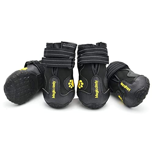 FONDOTIN Hundeschuhe 4er-Pack Haustier-hundestiefel Nicht Warm und Robust von FONDOTIN