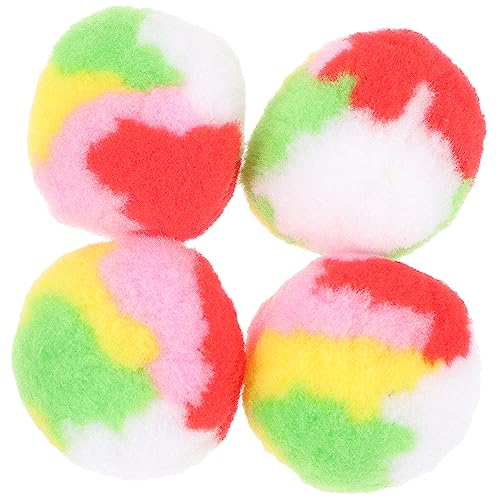 FONDOTIN 4pcs Cat Toy Bälle Interaktive Kategelbälle Haustier Spielzeug Katzen Kätzchen Training Spielen Ballspielzeug von FONDOTIN