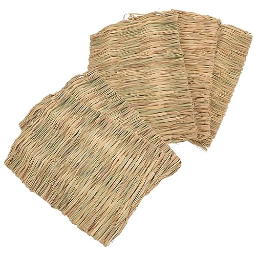 FONDOTIN 5 stücke Große Kaninchen Gras Matte Woven Bett Matten für Guinea Pig Bunny Tier von FONDOTIN