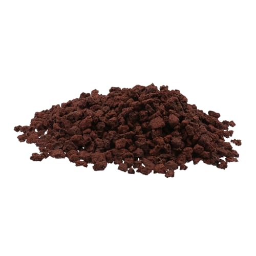 FONDOTIN 500 g Vulkangestein Für Aquarien Dunkelrote Aquarium Dekoration Und Effektives Filtermaterial Ideal Für Aquascaping Und Natürliche Lebensräume Ihrem Aquarium von FONDOTIN