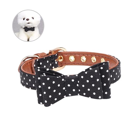 FONDOTIN Haustier Hund Katze Halsband Hunde Halsband mit Schleife Verstellbares Halsband für Hunde für Haustiere Hundehalsband für Fliege Hundehalsband Haustier Hundehalsband von FONDOTIN