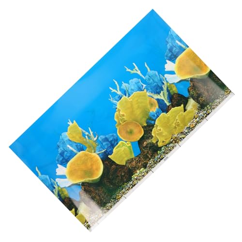 FONDOTIN Aquarium Hintergrundpapier Aquarium Zubehör Fische Fischglas Pumpe Aquarium Abdeckung Tier Kleiner Aquariumdeckel Meeresfische Wandaufkleber Aquariumpflanzen von FONDOTIN