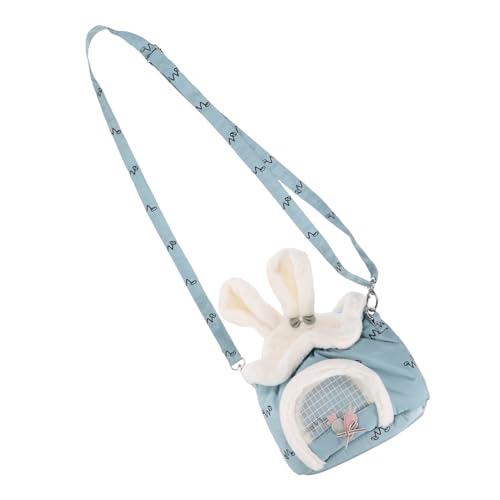 FONDOTIN Atmungsaktive Tragetasche Für Hamster Tragbare Hamstertasche Tragbarer Hamsterhalter Atmungsaktiver Rattenkäfig Kleintiertransporter Reisen Reisetasche Polyester Draussen von FONDOTIN