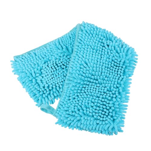 FONDOTIN Badetuch Für Haustiere Hundekleidung Mittel Hund Dusche Sprüher Schnell Trocknendes Handtuch Katzenspielzeug Hundetuch Tücher Badebürste Für Hunde Wurf Pudel Blue Faser-Chenille von FONDOTIN