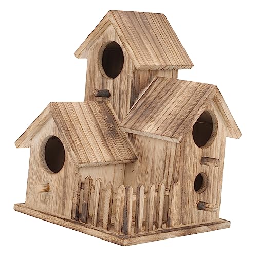 FONDOTIN Bausatz Für Vogelhaus Vogelfutterhaus Vogelhaus Fenster Saugnapf Vogel Spielplatz Vogelfutter Spender Häuser Vogelfuttersilo Zum Aufhängen Vogelhaus Zum Selber Bauen von FONDOTIN