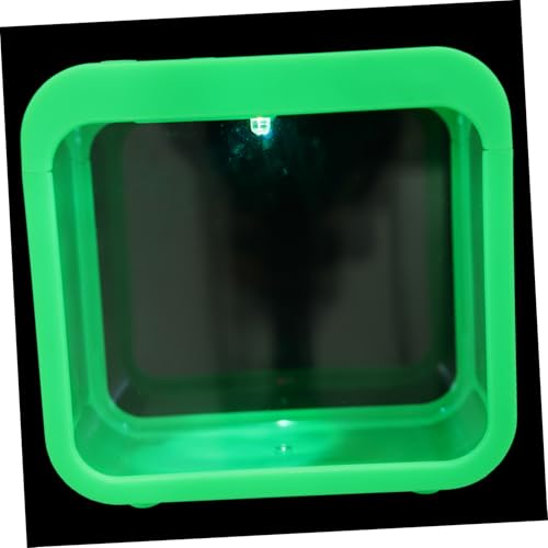 FONDOTIN Betta Box Aquarium Luftfütterer Randloser Fisch LED Fisch Mini Lampe Tank Schwimmer Fischreiniger Kit Schüssel Fischnetz Für Fischbrunnen Heizung Kühler Fischteich Grün von FONDOTIN