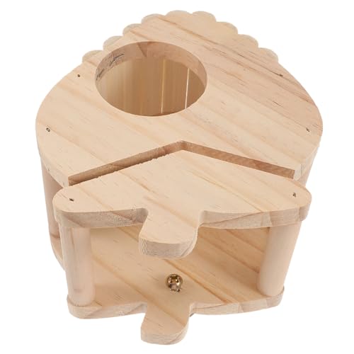 FONDOTIN Bunny Hay Feeder Holz Kaninchen Heulagerhalter Kleiner Heuregal Bissresistenter Heubehälter von FONDOTIN