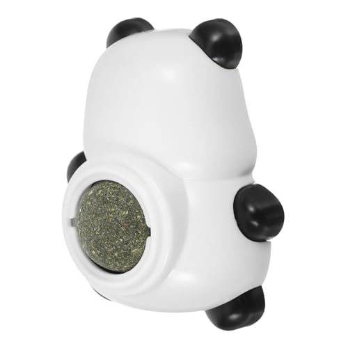 FONDOTIN Catnip Toy Catnip Ball Panda Geformtes Katzenspielzeugzähne Reinigung Interaktive Kätzchen Katzenminzen Ball Catnip Wandballspielzeug Haustierbedarf von FONDOTIN