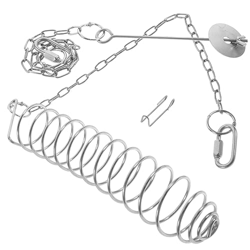 FONDOTIN Edelstahl Vogel Futterhalter Mit Kette Hängender Obstspieß Für Vögel Ideal Für Papageien Und Andere Haustiere Futterstation Für Gesunde Snacks von FONDOTIN