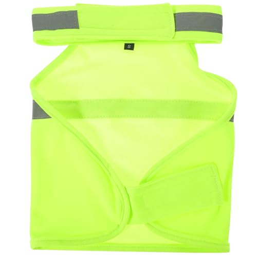 FONDOTIN Fluoreszierende Hundeweste Hundeleine Welpenhalsband Patches für Hundewesten Kühlweste hundejacke Dog Jacket reflektierende Weste für Haustiere Outdoor-Haustierkleidung Baumwolle von FONDOTIN