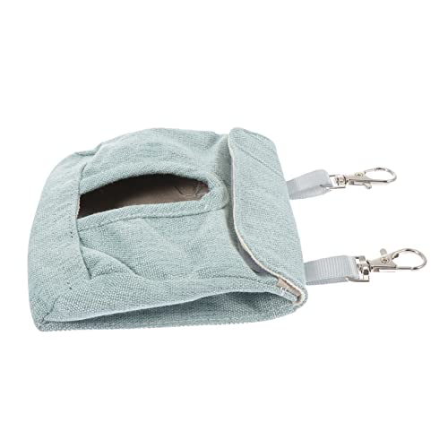 FONDOTIN Meerschweinchen Heu Lagerung Kaninchen Feeder Taschen Chinchilla Heu Tasche Hängen Schnalle Blau von FONDOTIN