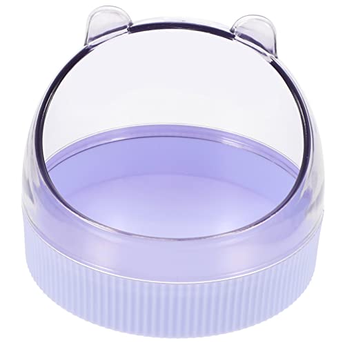 FONDOTIN Futternapf für Kleintiere Essen großer Wassernapf für Hunde Ente Heu Korb hamsterzubehör Hamster zubehör Käfig Hamster Wassernapf sichere Rattenschüssel Acryl Lavender von FONDOTIN