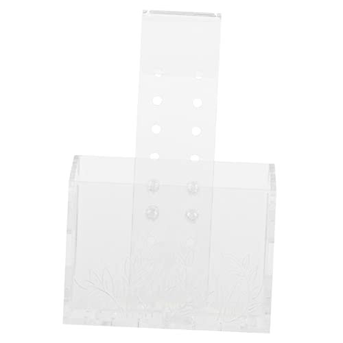 FONDOTIN Haken Wasserpflanze Becherbehälter Aquariumbeleuchtung Haustier Aquariumdekoration Hängetöpfe Netz Getränkespender Fischhalter Pumpe Aquarium Wassertank LED Transparent Acryl von FONDOTIN