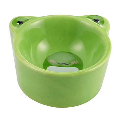 FONDOTIN Hamster Keramik Food Bowl Bunnies Bunny Welpe Wasserschale Haustier Wasserspender Teller Verschüttung Kaninchenfutterhäuse Cartoon Kaninchen Wasser Schüssel Hund Fütterungsmatte von FONDOTIN