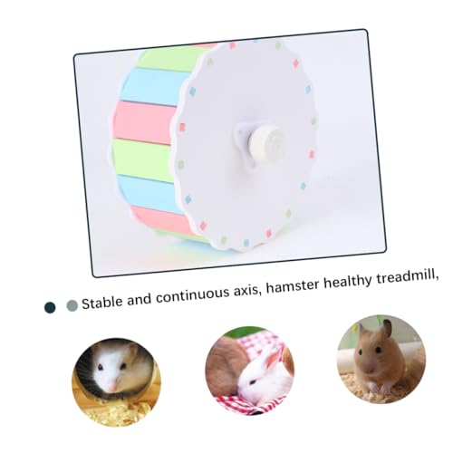 FONDOTIN Hamster Laufrad Ratten Rad Haustier Hundespielzeug Hundespielzeug Rad Für Hamster Meerschweinchen Trainingsball Leises Hamster Rad Hamster Untertassen Rad Rennmaus Rad von FONDOTIN