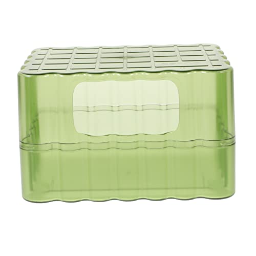 FONDOTIN Hamster Toilette Hase Plüsch Spielzeughamster Schwimmbad Miniatur Vlies Kaninchen Wasser Haustier Welpe Badewanne Spielzeughalter Babybadewanne Wurf Figur P.s Green von FONDOTIN