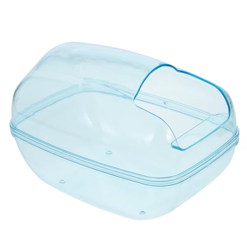 FONDOTIN Hamster Toilette Wurf Waschbare PIPI-Pads Für Meerschweinchen Röhren Sprays Schwimmbad Nicht Container Schwamm Sitz Chinchilla Frosch Gehaltenen Transparent Plastik von FONDOTIN